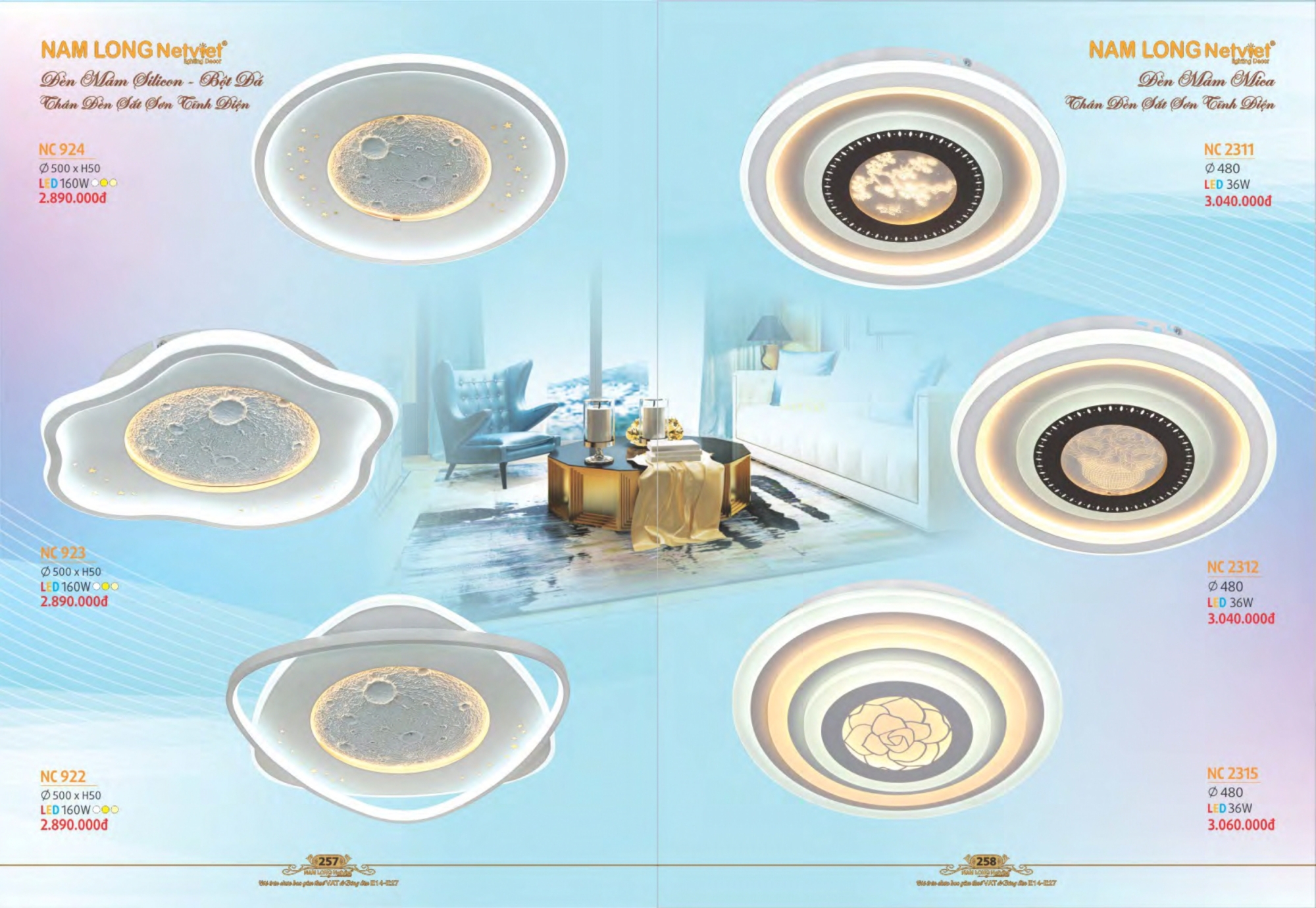 Bảng giá đèn trang trí Nam Long